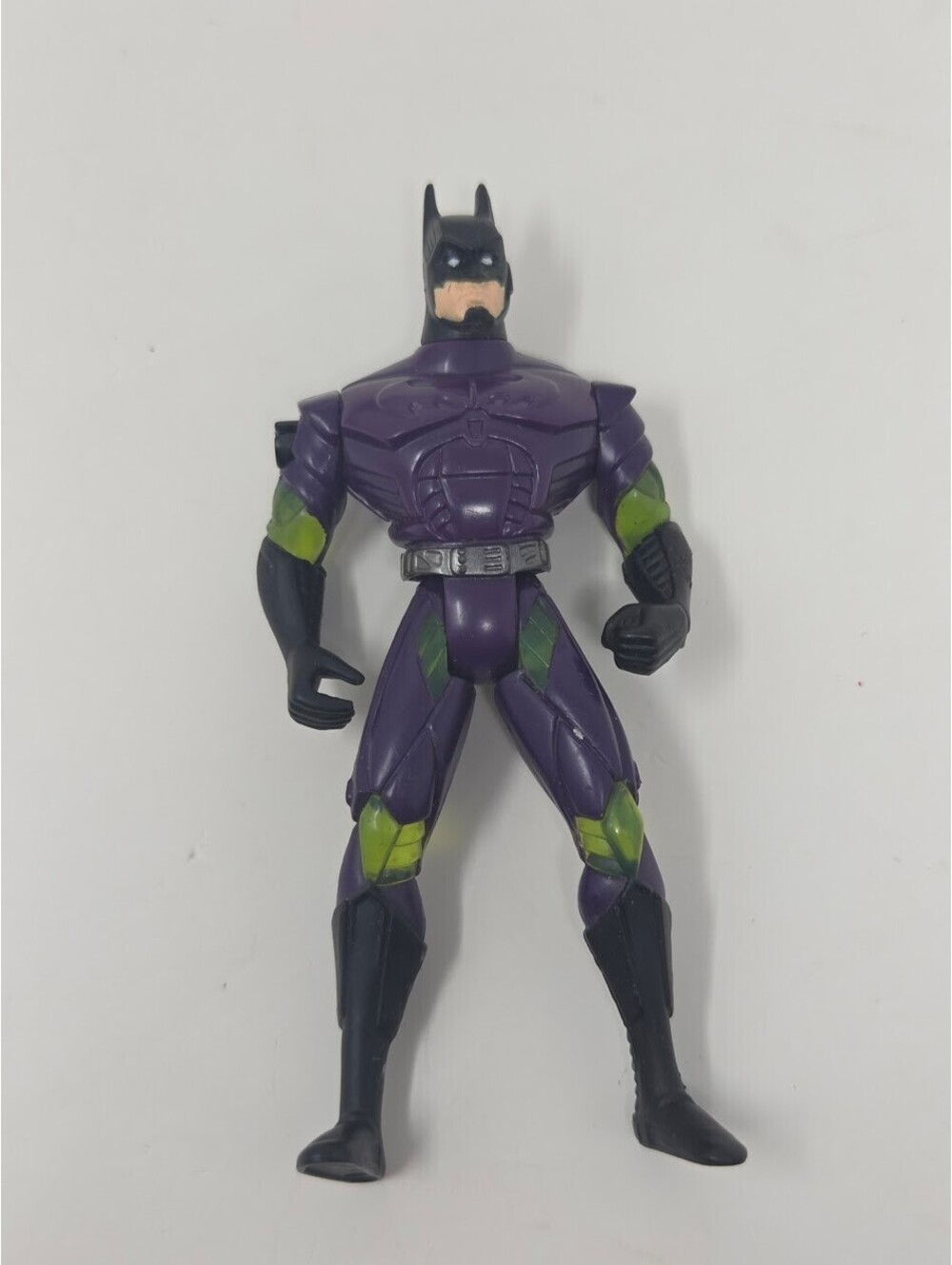 1995 DC Comics Batman Action Figure Purple Suit Green Armor Details
